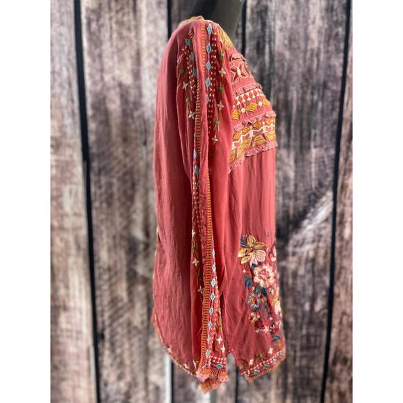 NEW JOHNNY WAS dover blouse in cerulean - Picture 3 of 3